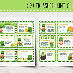 St. Patrick's Day Treasure Hunt | St. Patrick's Day Games | Scavenger Hunt | Printable | Instant Download image 2