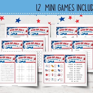 Printable 4th of July Games for Kids Printable Fourth of July Party ...