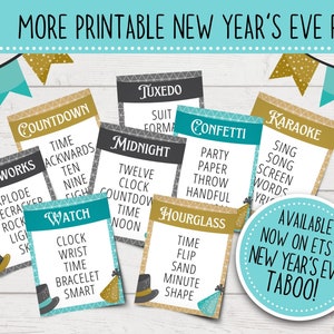 Printable New Year's Eve Feud Game New Year's Eve Family Feud-Style Game Show Funny New Year's Party Games Printable New Year's Games image 6