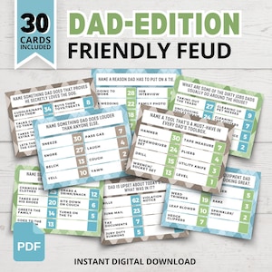Gioco di faida amichevole per papà / Gioco in stile faida familiare per la festa del papà / Gioco di faida tra papà / Giochi divertenti per la festa del papà / Giochi per la festa di compleanno del papà