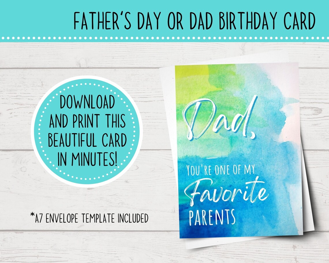 Printable Father's Day Card Funny Father's Day Card Funny Birthday Card ...
