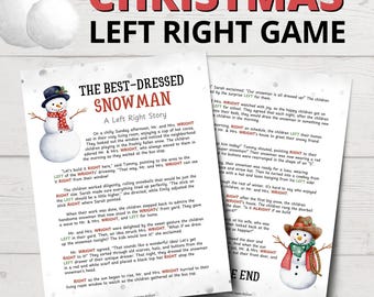 The Best-Dressed Snowman Left Right Story | Christmas Left Right Game | Christmas Gift Exchange Game | Christmas Party Games for Kids