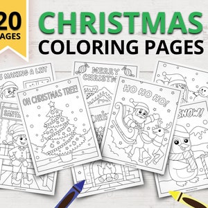 Printable Christmas Coloring Pages for Kids | Christmas Coloring Book | Printable Kids Coloring Pages | Christmas Activities for Kids |