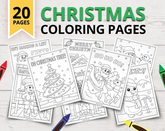 Printable Christmas Coloring Pages for Kids | Christmas Coloring Book | Printable Kids Coloring Pages | Christmas Activities for Kids |