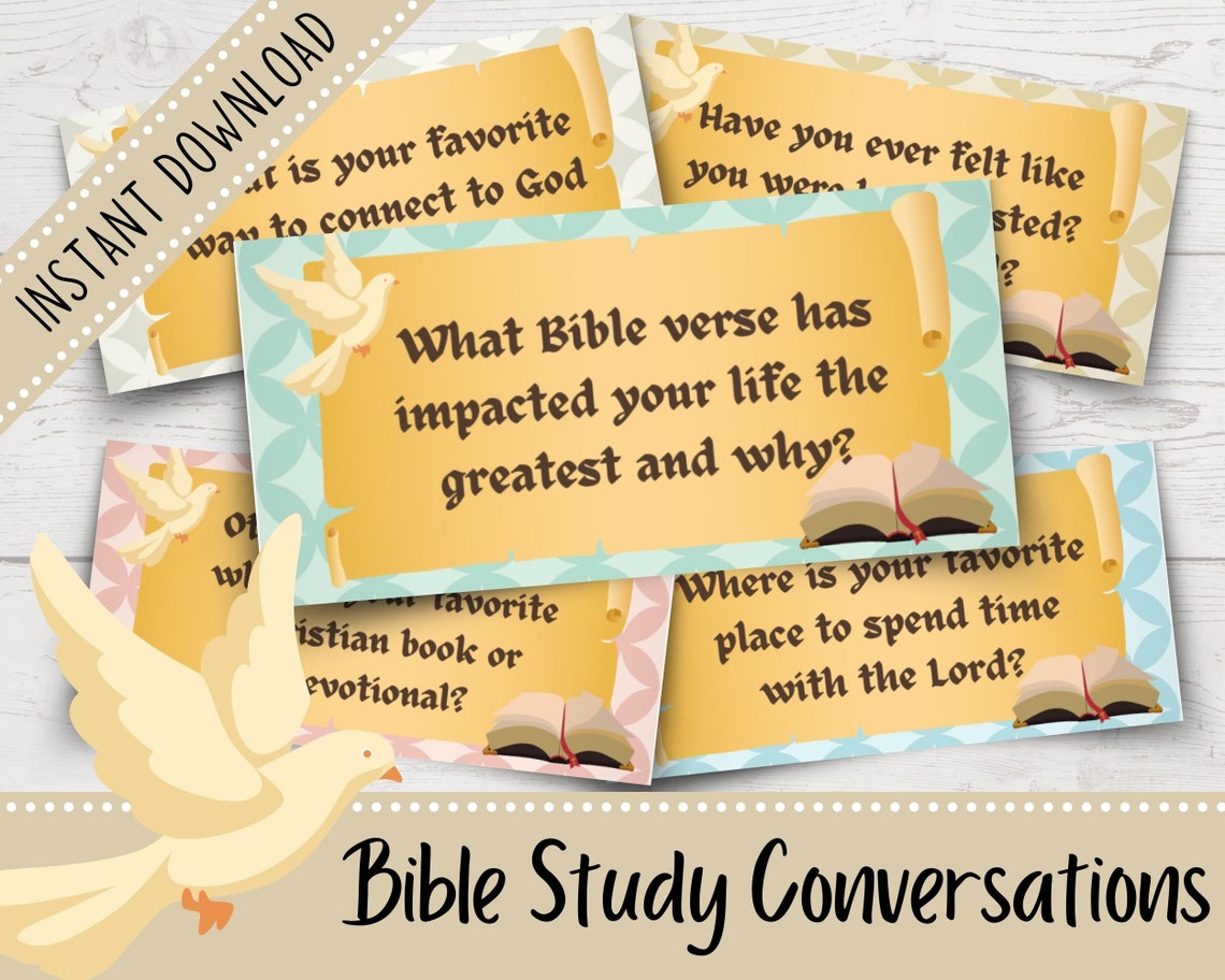 Bible Study Conversation Starters Christian Prompts Getting to Know You