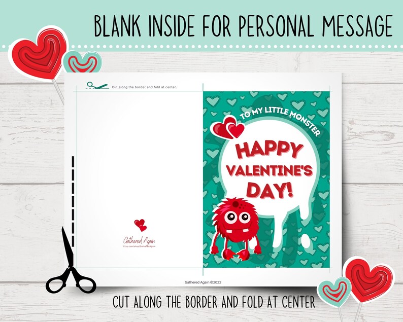 Printable Valentine's Day Card for Boys Valentine's Day for Kids ...