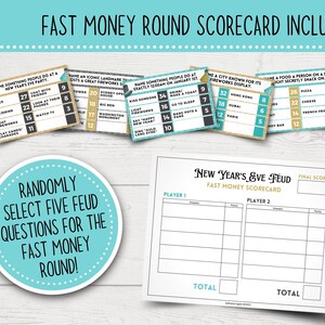 Printable New Year's Eve Feud Game New Year's Eve Family Feud-Style Game Show Funny New Year's Party Games Printable New Year's Games image 5