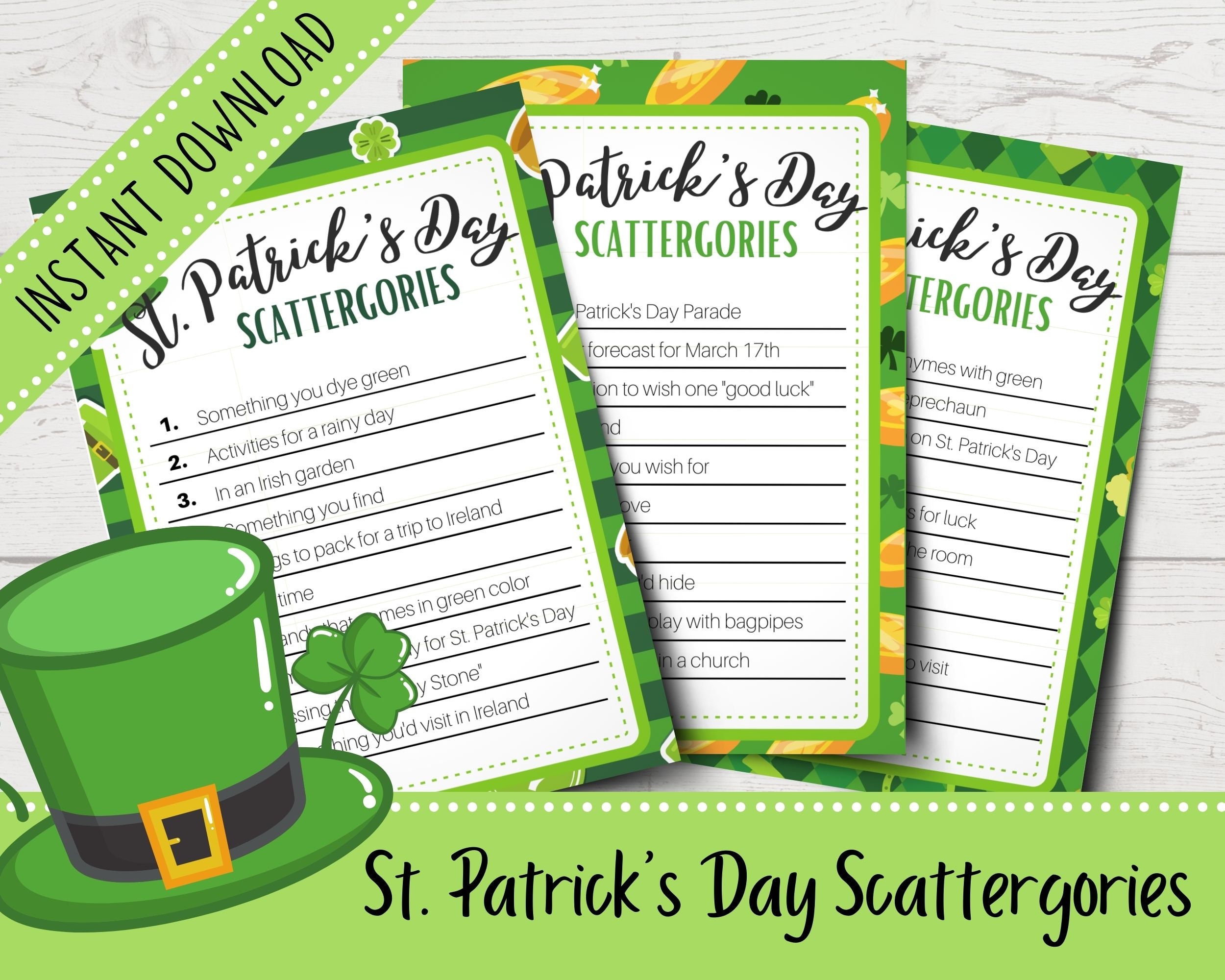 st paddys day note cards