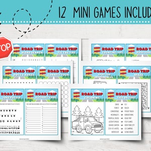 Printable Road Trip Games Bundle Road Trip Games for Kids Printable ...
