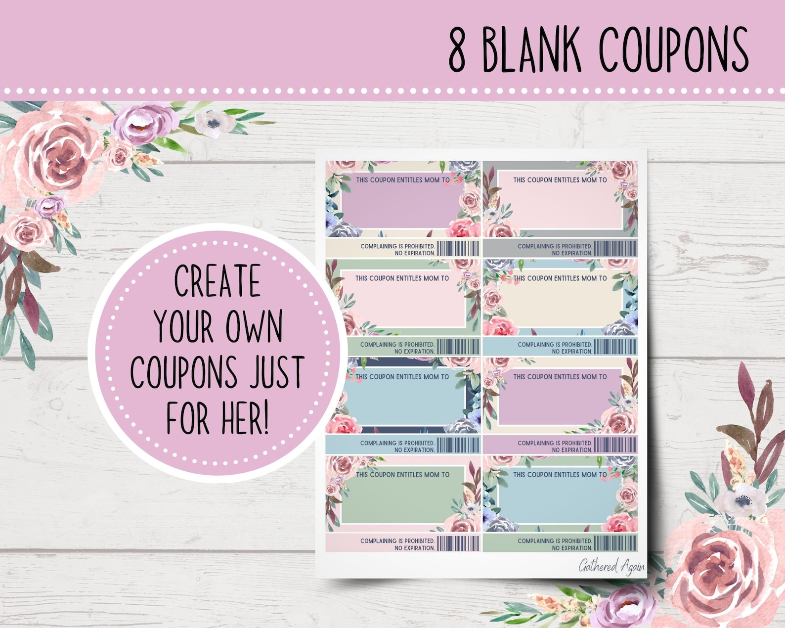 Printable Mom Coupons - Rose Garden | Printable Coupon Book for Mom ...