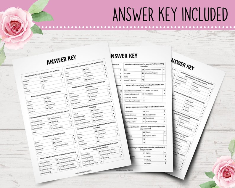 Bridal Shower Friendly Feud Game | Bridal Shower Family Party Game | Bridal Shower Feud | Wedding Friendly Feud | Bridal Shower Games image 6