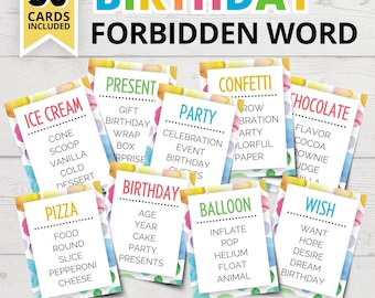 Birthday Forbidden Words Game | Funny Birthday Word Game | Funny Birthday Party Games | Birthday Games for Kids | Birthday Games for Adults