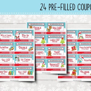 Printable Christmas Coupons for Kids Printable Stocking | Etsy
