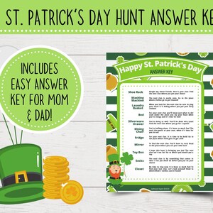 St. Patrick's Day Treasure Hunt | St. Patrick's Day Games | Scavenger Hunt | Printable | Instant Download image 3