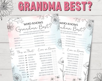 Who Knows Grandma Best Game | Grandma Birthday Games | Mother's Day Games | Grandma Trivia Questions | Quiz About Grandma | Grandparents Day