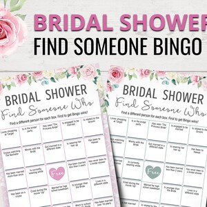 Bingo de despedida de soltera / Despedida de soltera Encuentra a alguien que haga bingo / Bingo para encontrar al invitado / Rompehielos de despedida de soltera / Juegos de fiesta de despedida de soltera