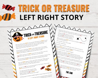 Trick or Treasure Halloween Left Right Game | Halloween Left Right Story | Pass the Gift | Halloween Party Games | Halloween Games for Kids