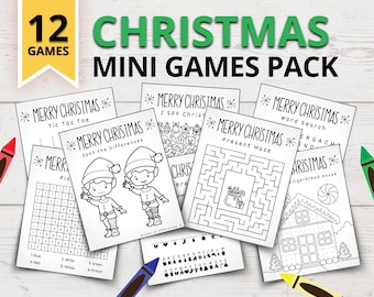 Printable Christmas Games for Kids | Christmas Party Games Kids | Printable Christmas Coloring Pages | Christmas Activities for Kids
