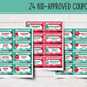 Printable Valentine Coupons for Boys Valentine's Day Coupon Book for Kids Printable Coupons for Kids Valentine Gift Coupons image 2