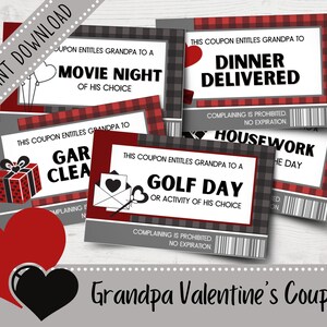 Download Grandpa Coupons Coupon Book Gifts For Grandpa Etsy