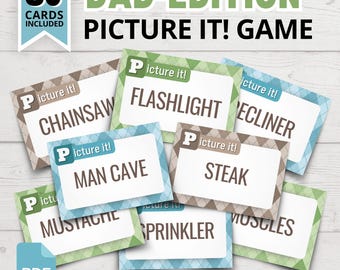 Dad-Edition Picture It Game | Father's Day Picture Game | Printable Dad Drawing Party Game | Funny Father's Day Games | Dad Birthday Games