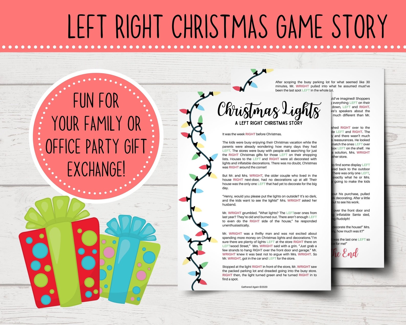 Left Right Christmas Story Funny 