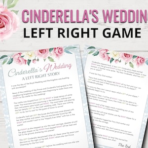Bridal Shower Left Right Game | Bridal Shower Pass the Gift Story | Bridal Shower Right Left Game | Cinderella | Princess | Valentine&#39;s Day