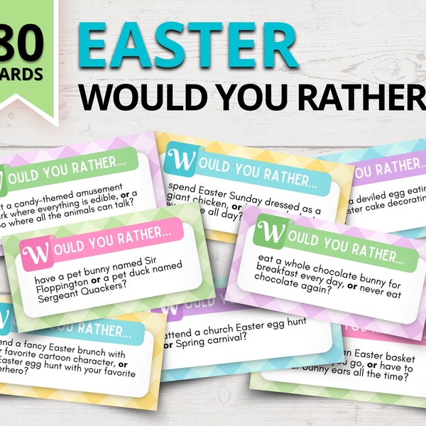 Easter "Would You Rather" Questions | "Would You Rather" Easter Edition | Easter Party Games for Kids | Easter Games for Kids