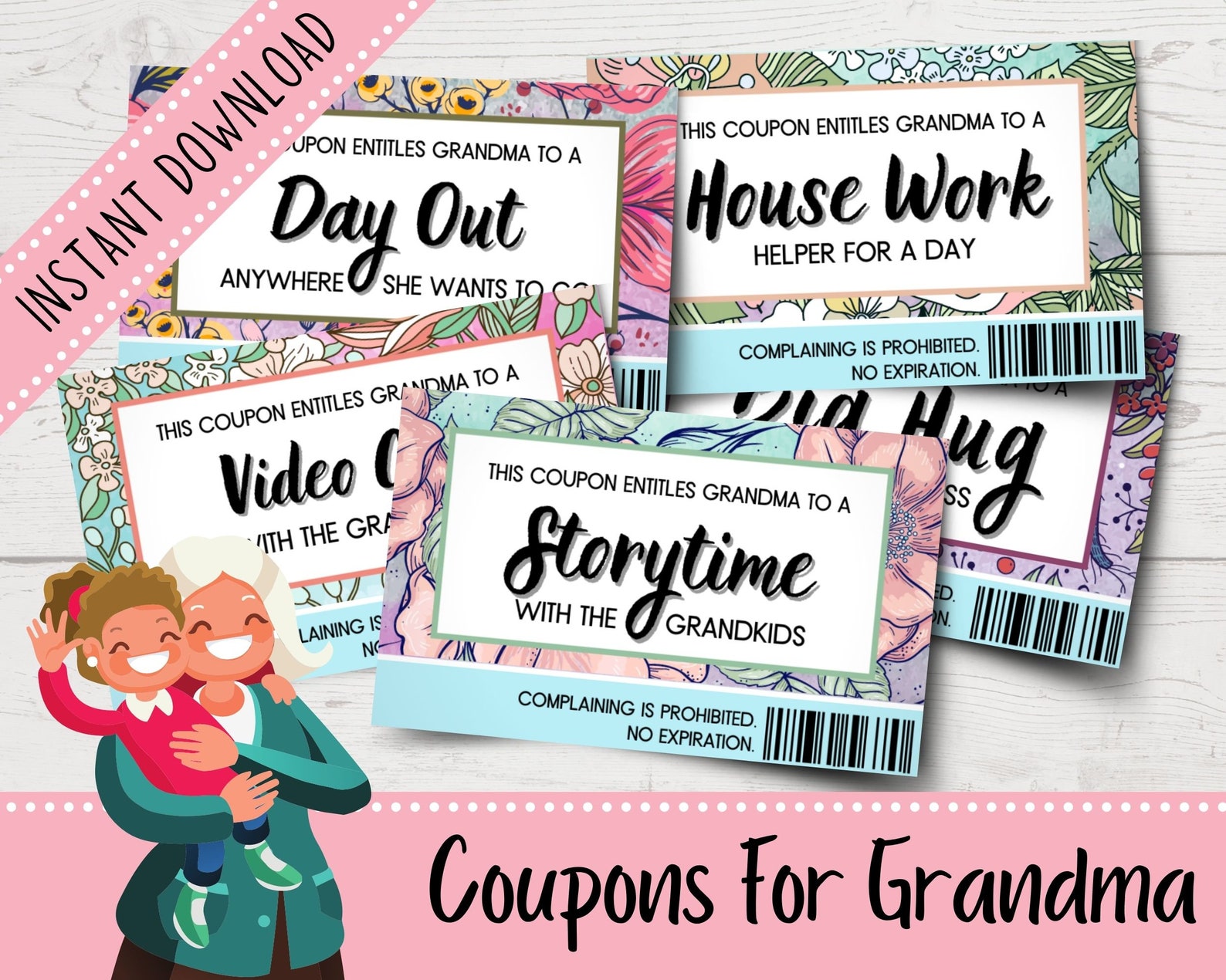 grandma-coupons-coupon-book-gifts-for-grandma-etsy