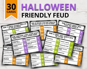 Halloween Friendly Feud Game | Funny Halloween Survey Game | Halloween Feud | Family Friendly Halloween Party Games for Kids