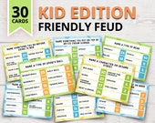 Kid-Friendly Feud Game | Printable Family Feud Style Questions | Clean Family Feud Game | Friendly Feud Game | Kid Birthday Party Games