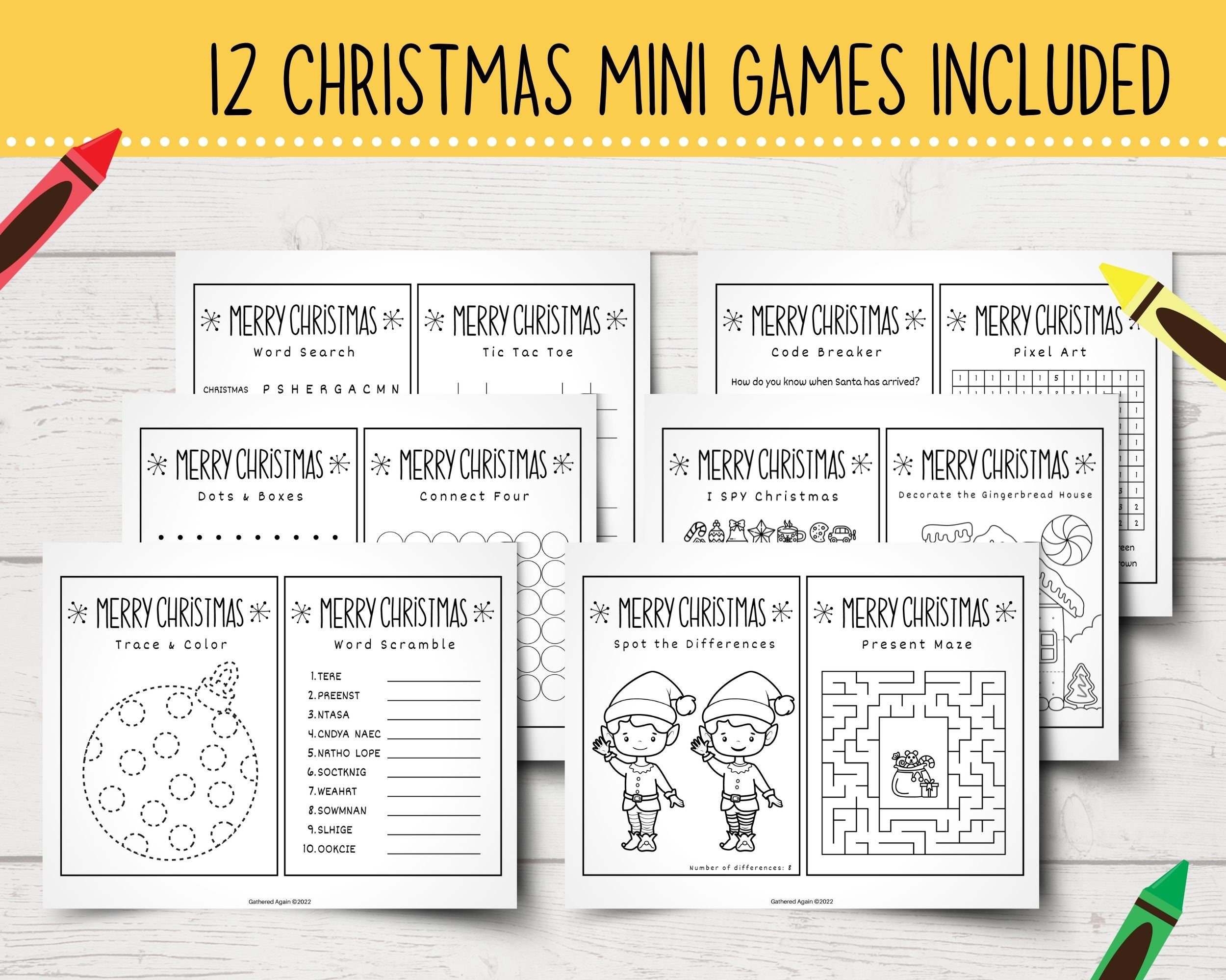 Printable Christmas Games for Kids | Christmas Party Games Kids ...