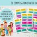 Printable Family Conversation Starters | Talking Prompts | Dinner Table ...