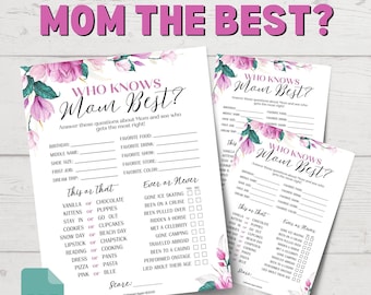 Who Knows Mom Best Game | Mom Birthday Games | Mother's Day Games | Mom Trivia Questions | Quiz About Mom | Mother's Day Party Games | Rose