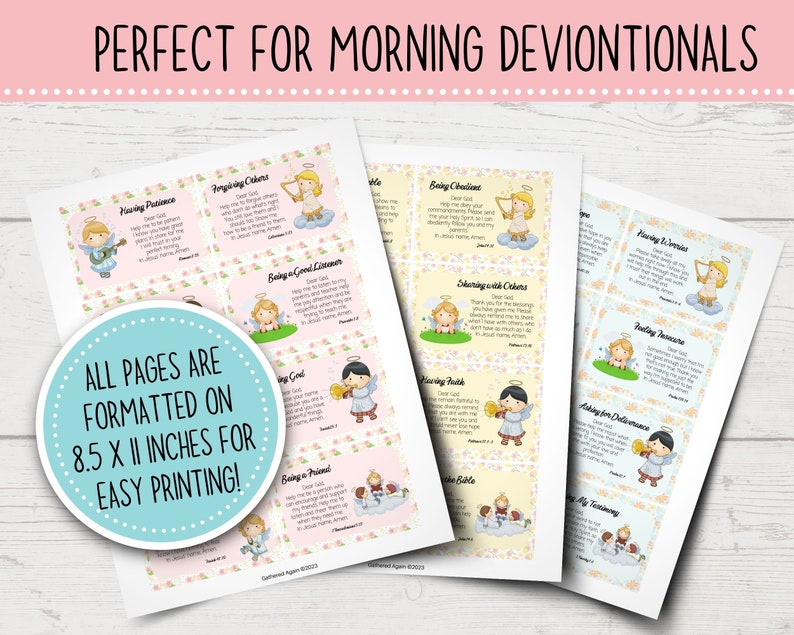 Printable Prayer Cards for Kids | Morning Prayers for Kids | Family ...