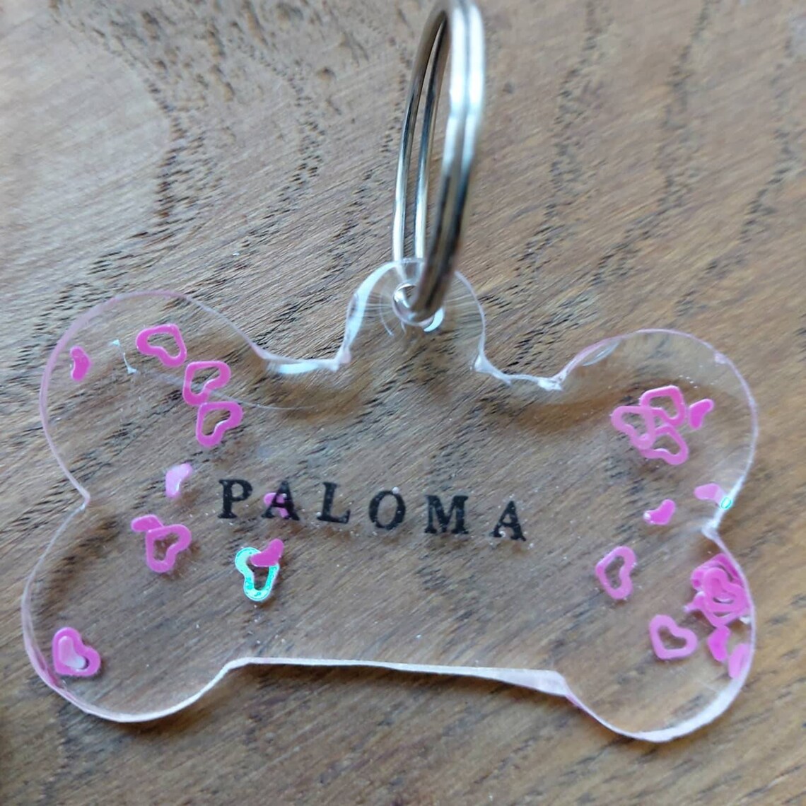 Epoxy dog resin medallion customized Etsy