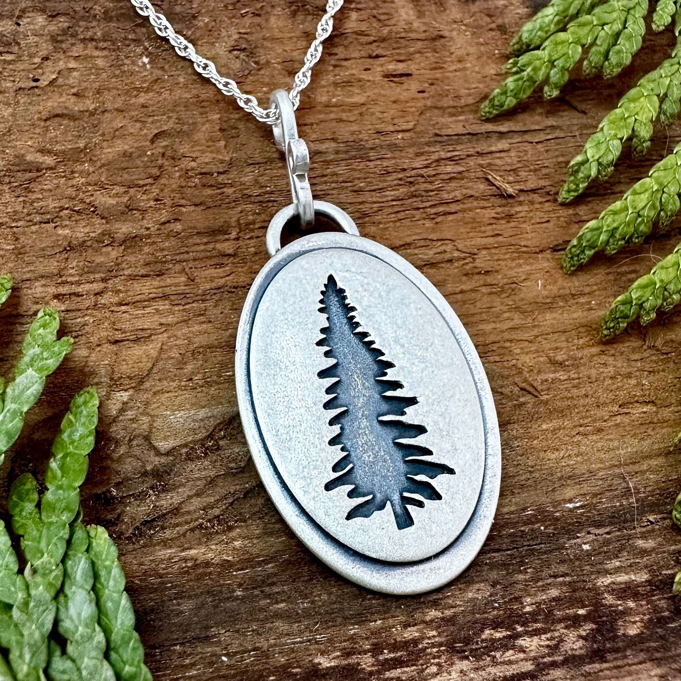 Pine tree necklace from hallmark movie sale