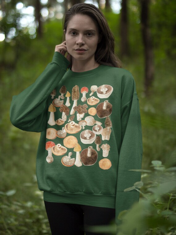 Mushroom Sweater Cottagecore Clothing 