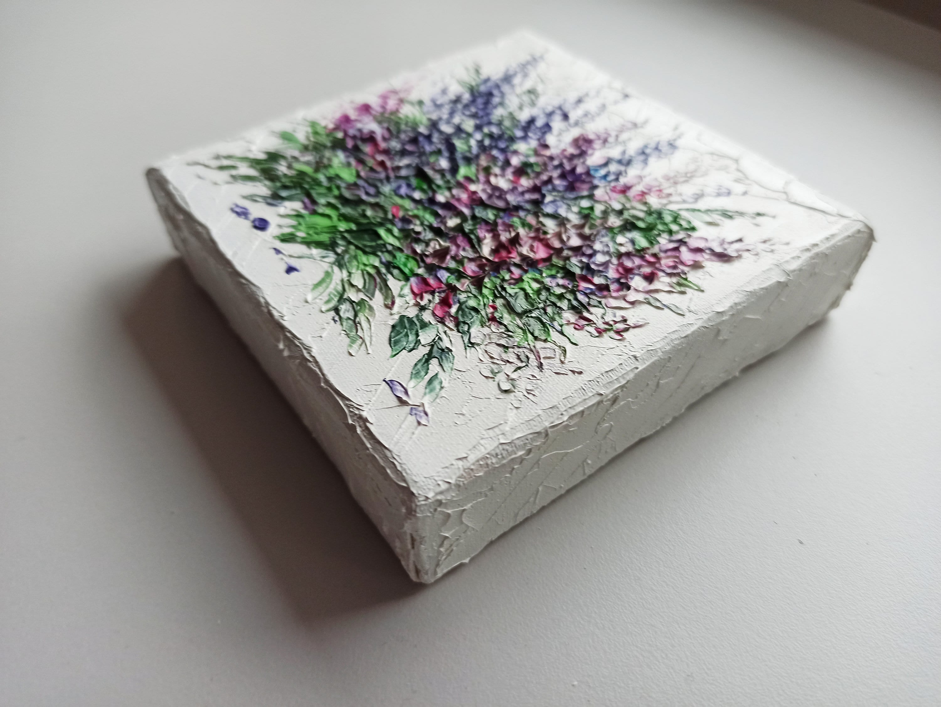 Mini Canvas Painting Tiny Wall Art Miniature Oil Original Art Etsy