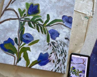 Dipinto ad olio personalizzato a partire da una tua foto – Opera d'arte originale dipinta a mano su tela, decorazione murale personalizzata