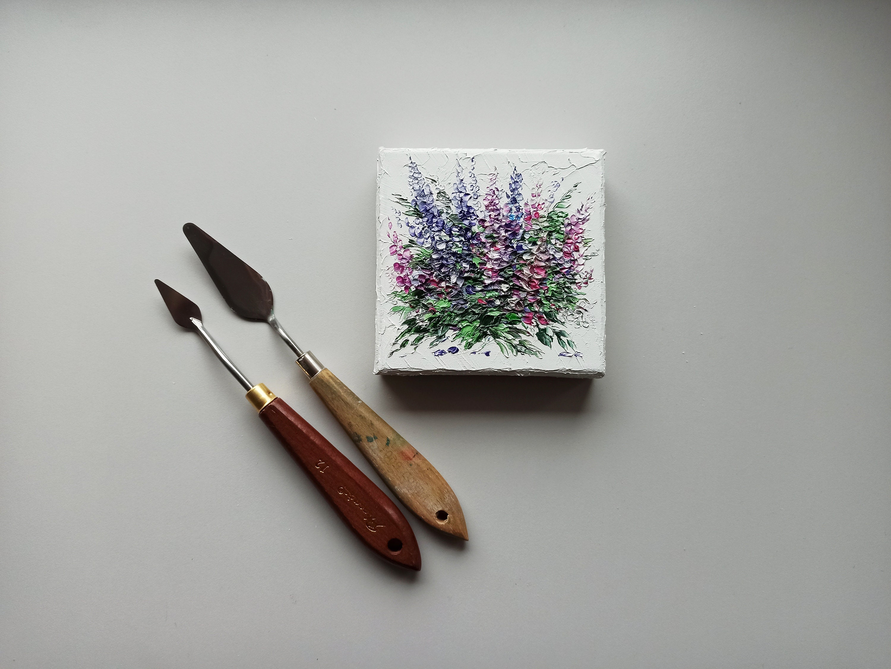 Mini Canvas Painting Tiny Wall Art Miniature Oil Original Art Etsy