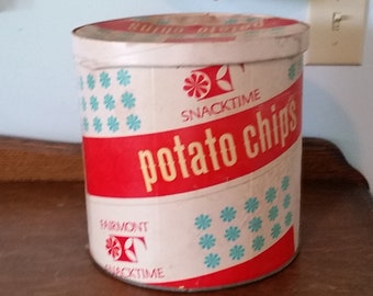 Chesty ** Potato ** Chips ** Tin ** Can ** advertising