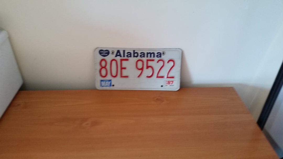 Alabama Heart of Dixie License Plate Etsy