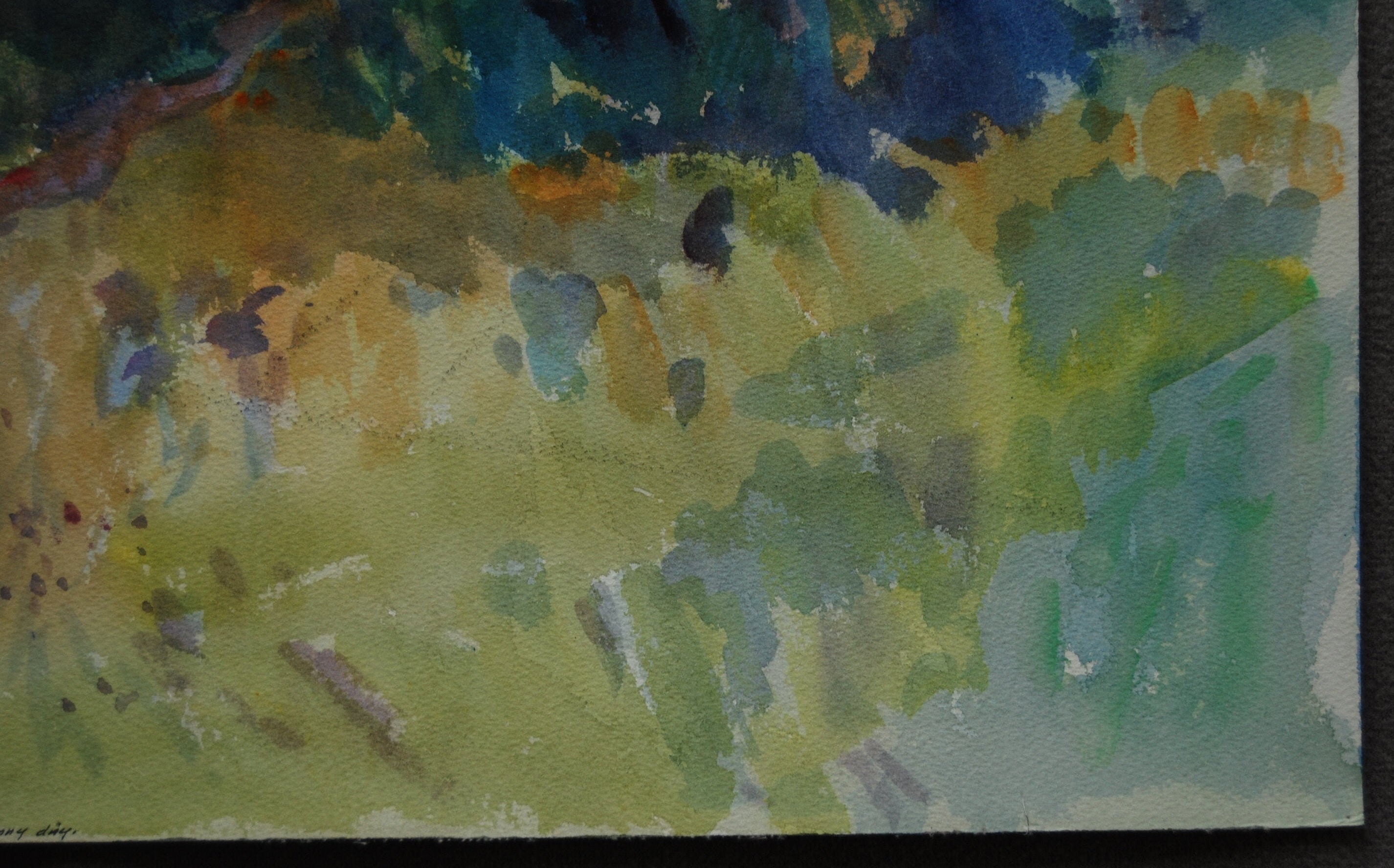 Lobster Cove, Monhegan Island, Watercolor Painting, Landscape, Trail to