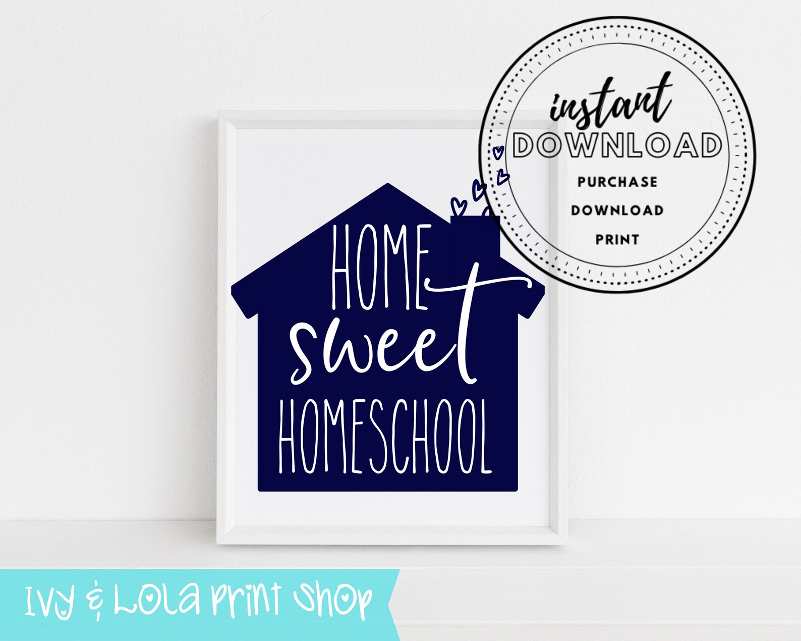 Home Sweet Homeschool Printable Wall Art Homeschool Wall Art Etsy