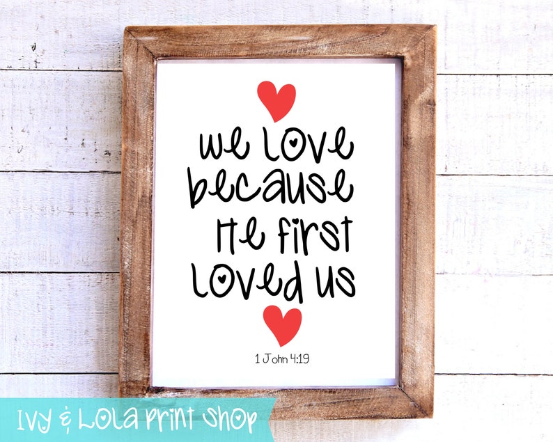 Set of 10 Valentine's Day Wall Art Valentine's Art Etsy