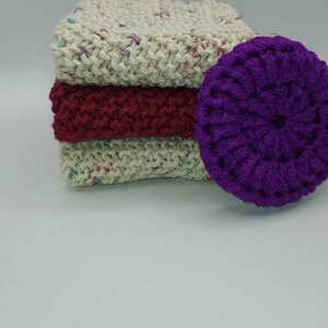 FREE Shipping - Cotton Dish Cloths with Scrubby