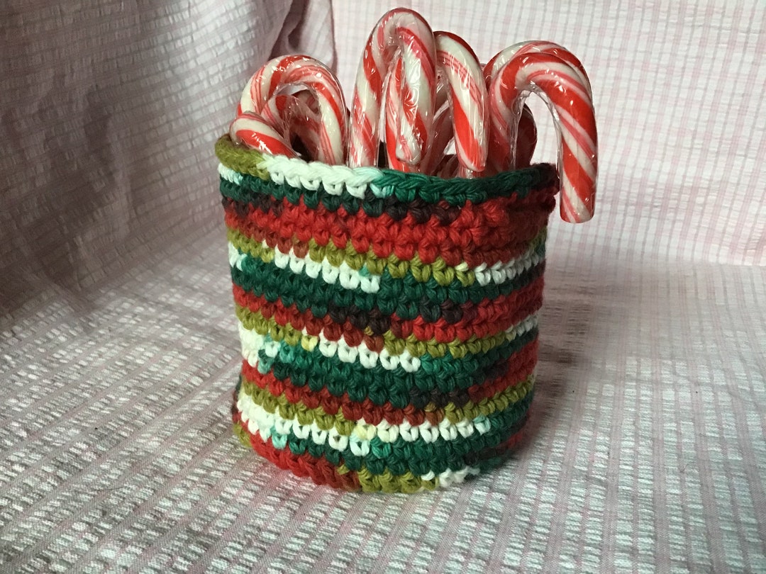 Cotton Crochet Gift Basket Etsy