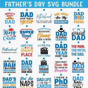Vaderdag 30 Design Bundel Svg Png Eps Pdf Dxf bestanden knippen, Papa svg, Papa png, Papa Sublimatie, Vaderdag, Shirt Design Dtf Dtg