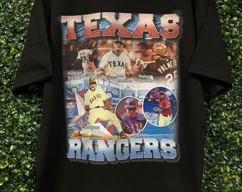 Texas Rangers Throwback Vintage Logo T Shirt